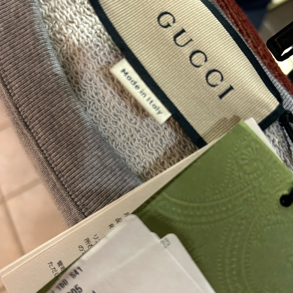 Men's Gucci, interlocking G cotton, crewneck sweatshirt size large made Italy - Picture 6 of 10